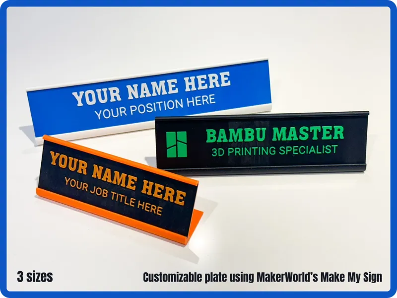 Desk Name Plates
