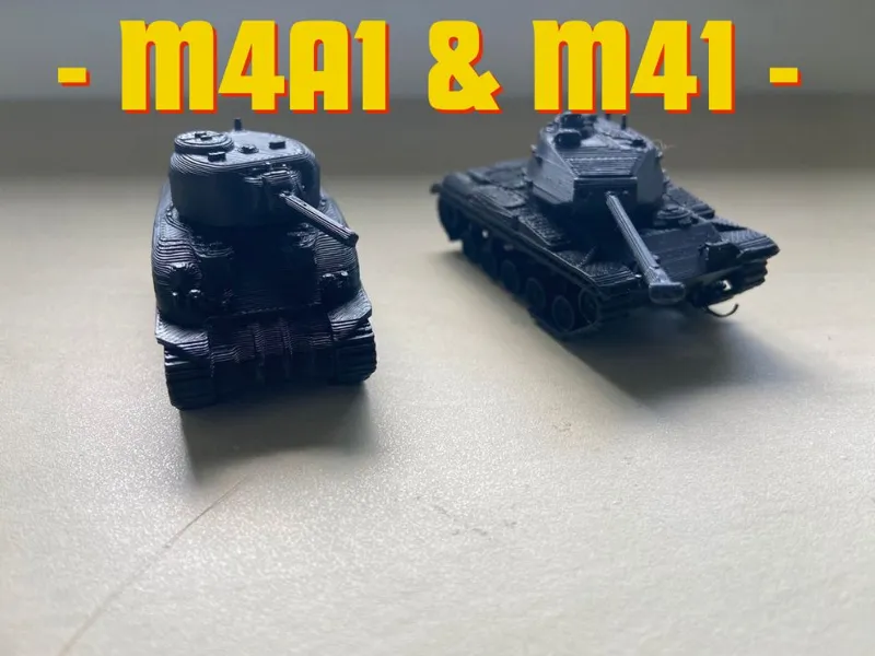 M4A1 & M41 - American tanks