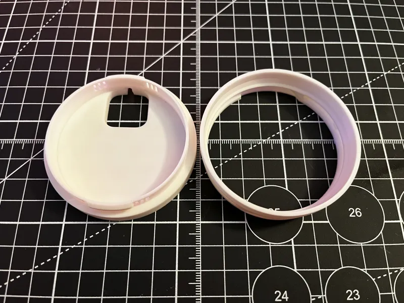 LED Lamp Base w/ Flange & Single Cable Port