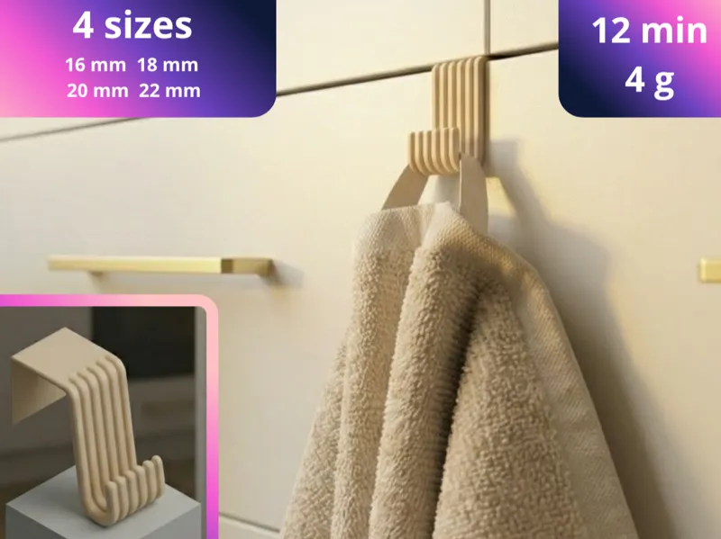 Kitchen Towel Hook | Universal size | NO Glue