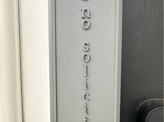 No Soliciting Sign – Clean and Modern Design