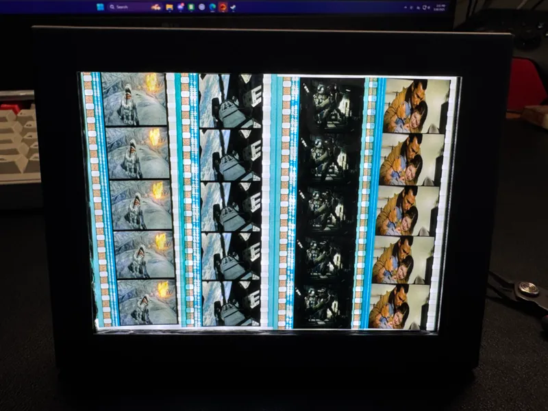 35mm Film Display LED Backlit Shadow Box