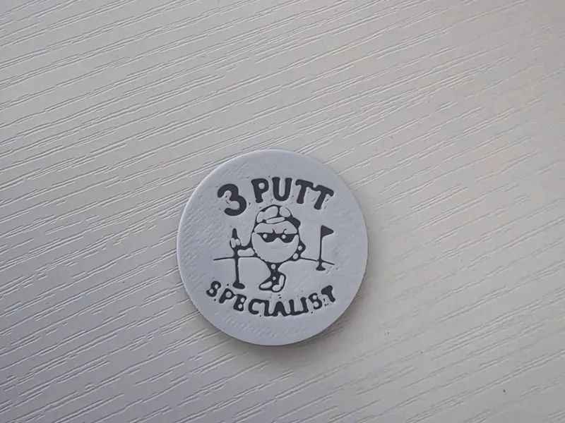 3 Putt specialist golf ball marker