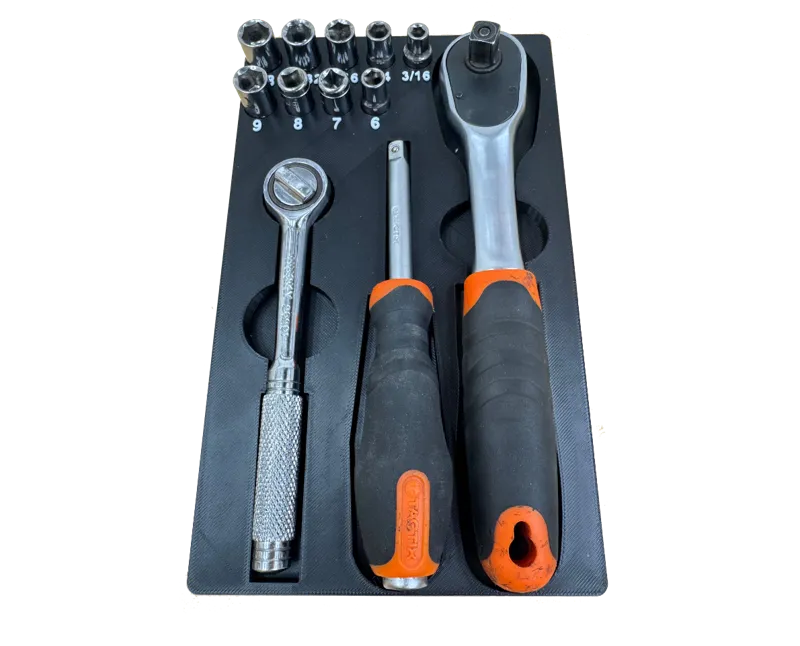 Gridfinity Tactix Husky Socket Wrench Combo