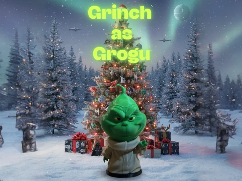 Grinch as Grogu - Grogrinuch
