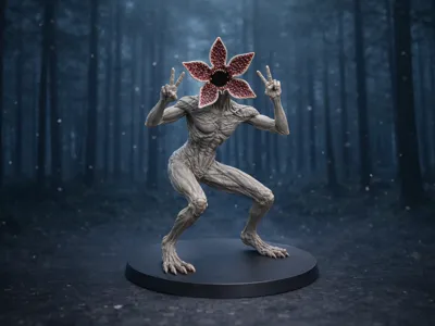 Stranger Things Demogorgon Statue Cute
