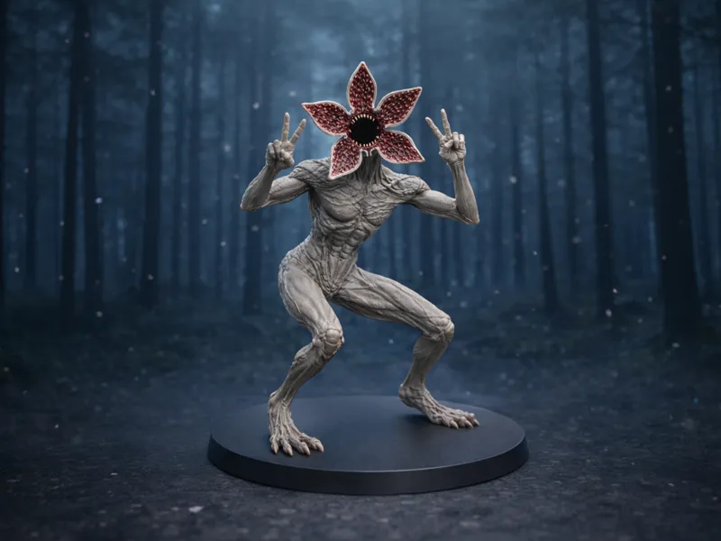 Stranger Things Demogorgon Statue Cute