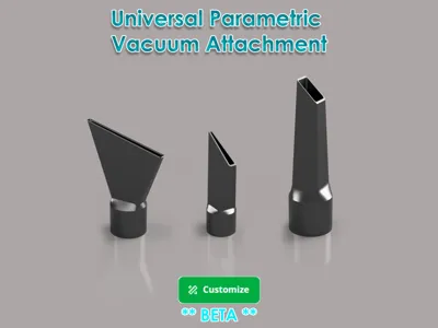 Parametric Vacuum Cleaner Nozzle Adapter Generator