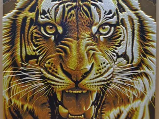 Hueforge Tiger Pop Art 3d Print files .stl .3mf