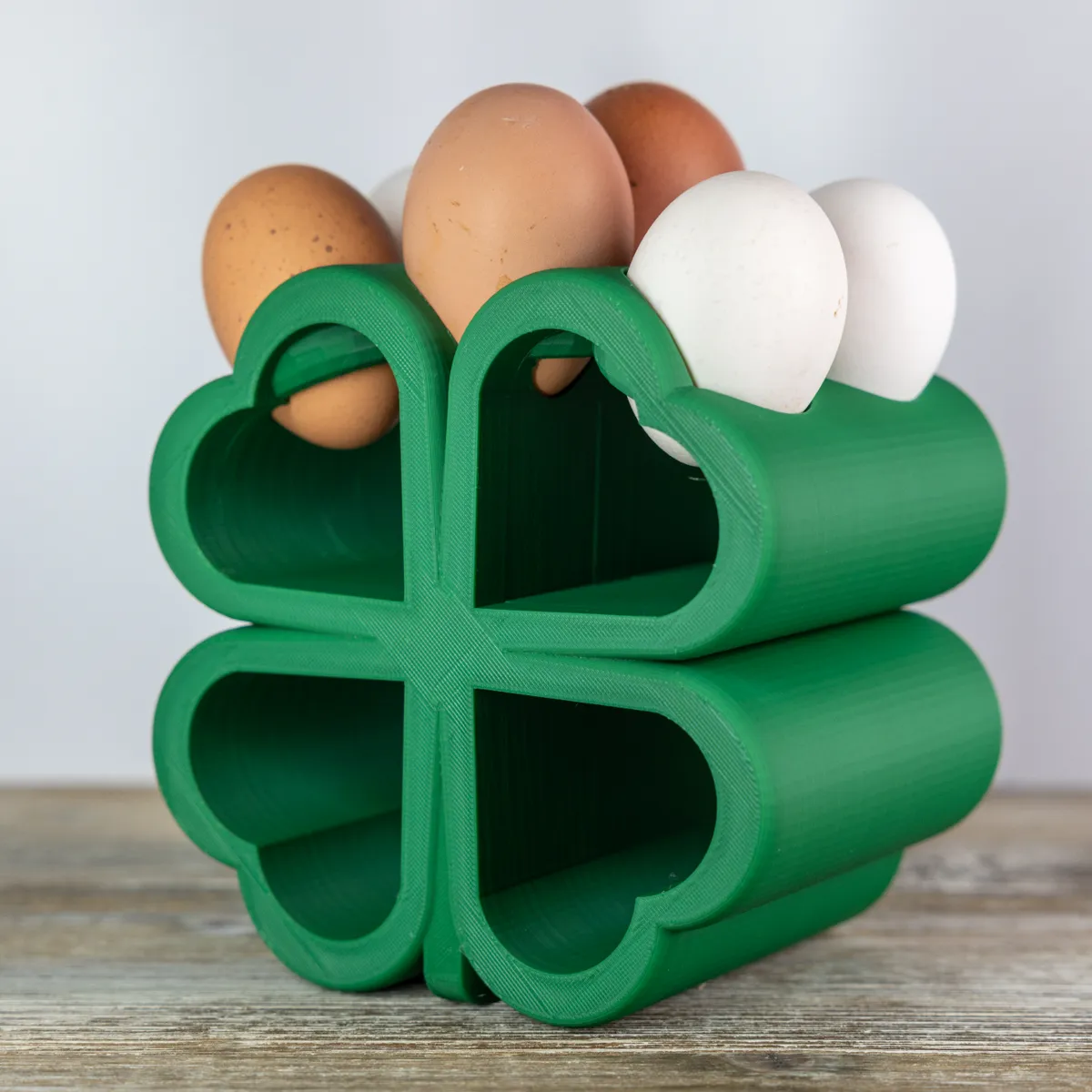 4 Leaf Clover Egg Rack - Free 3D Print Model - MakerWorld