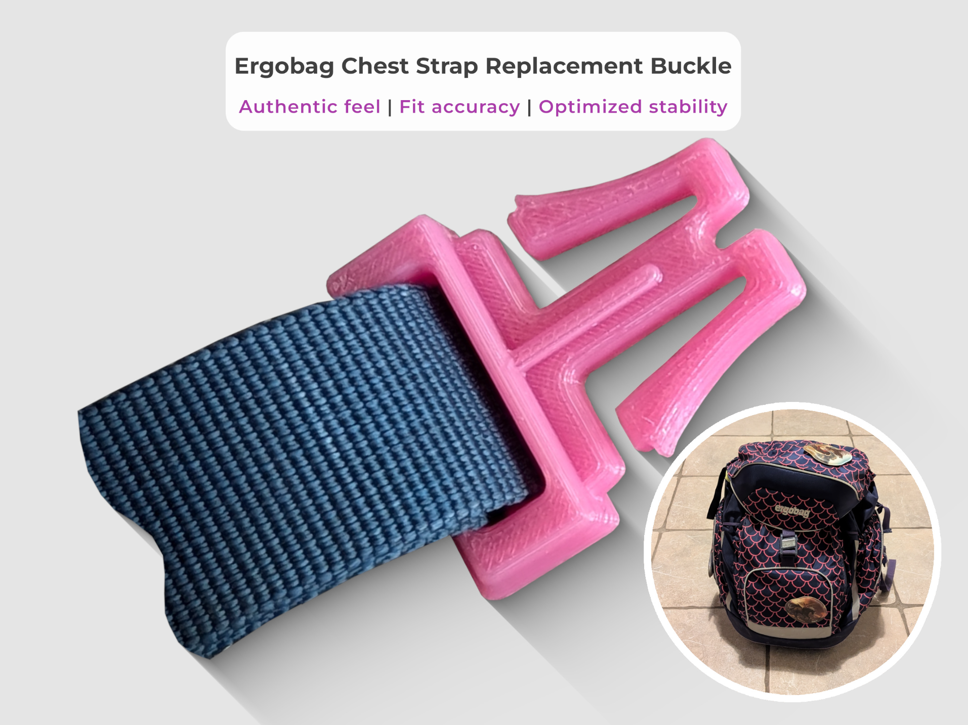 Ergobag Chest Strap Replacement Buckle