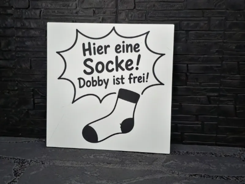 Abschiedsgeschenk Maget Schild "Dobby ist Frei"