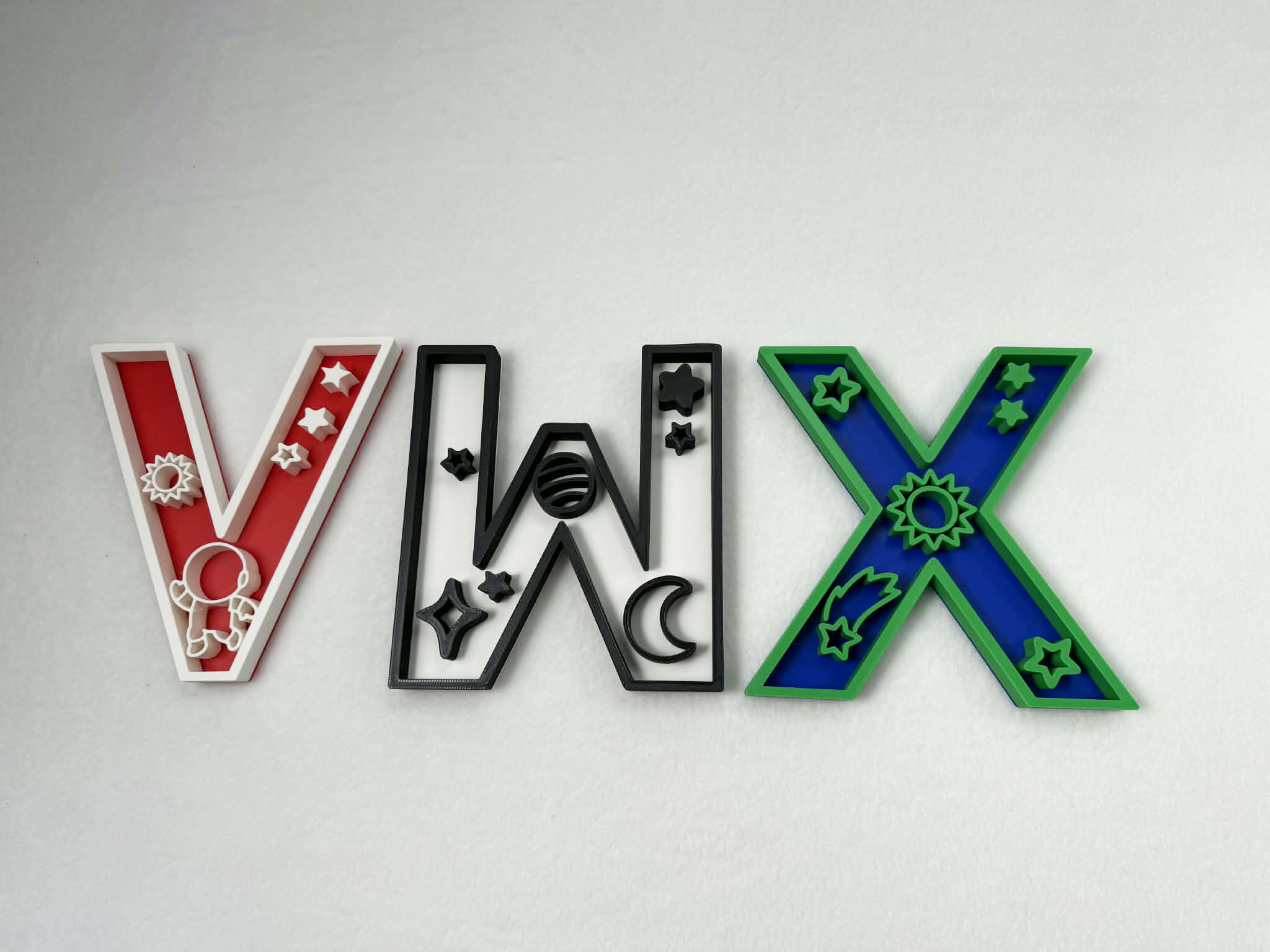 Miniatura 7 do modelo 3D Outer space theme decor letters