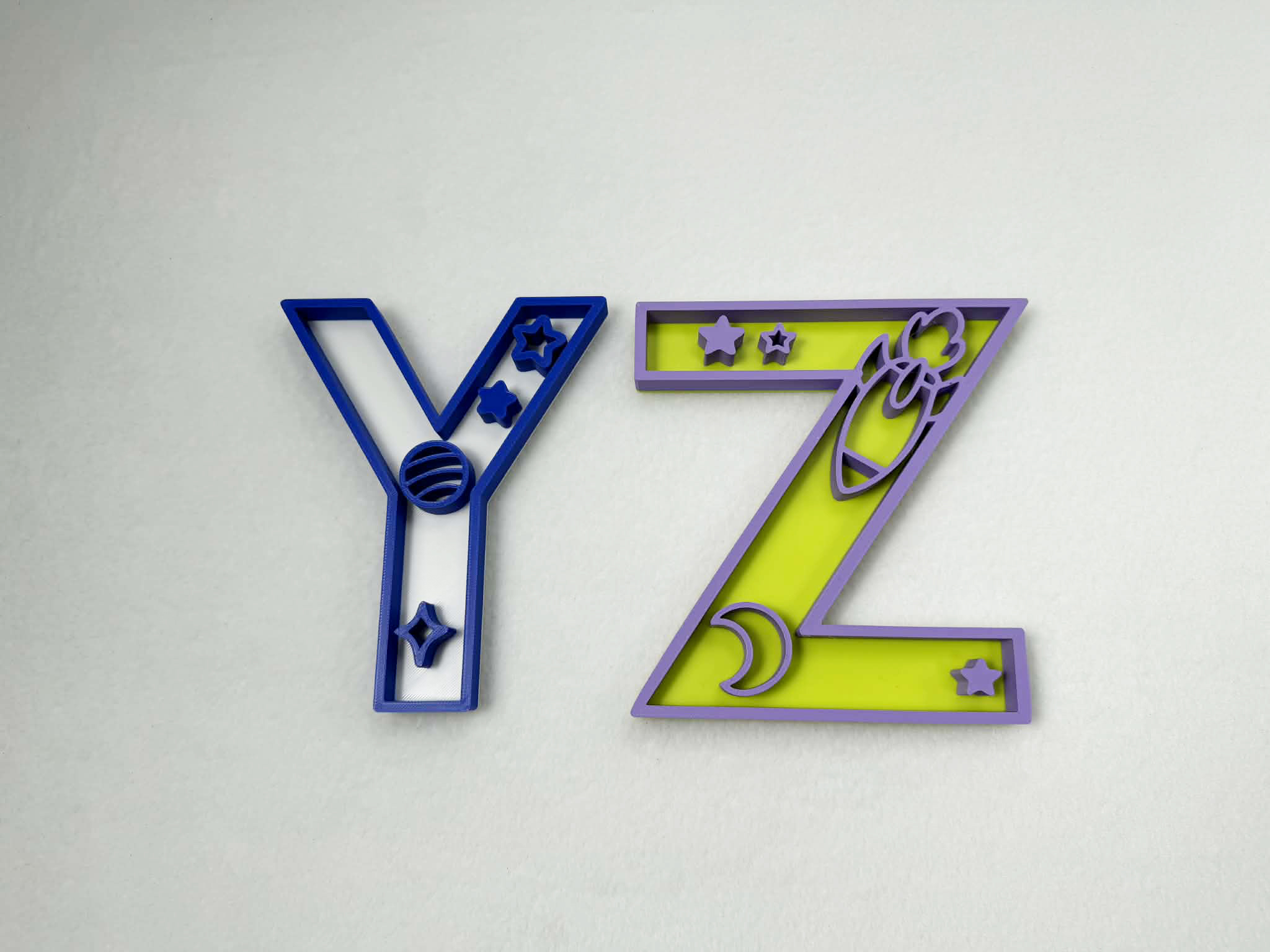 Miniatura 8 do modelo 3D Outer space theme decor letters