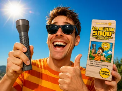 Solar-Beam 5000: Prank Day-Lite Useless Toy Box