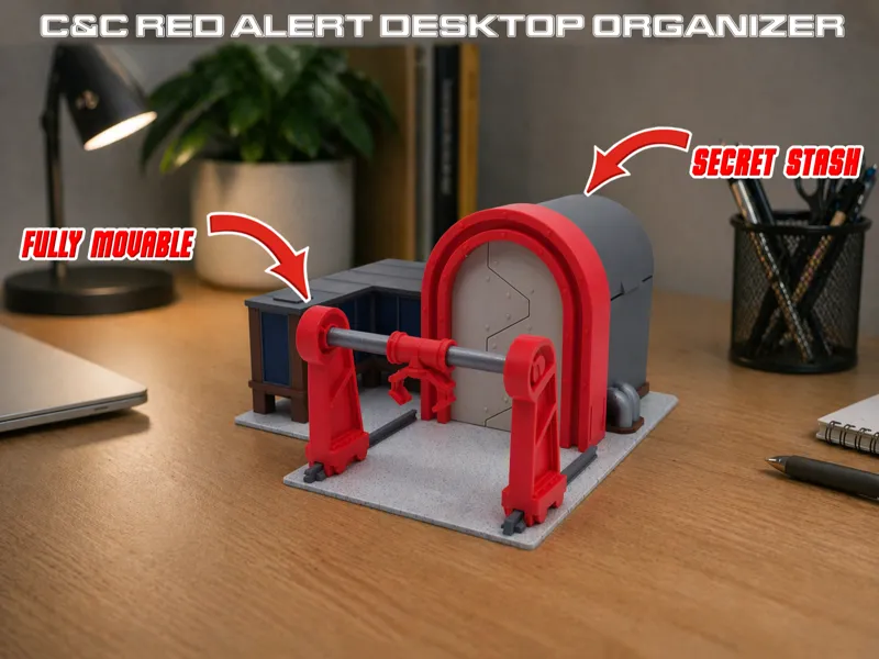 C&C Red Alert Construction Yard Desktop Organizer