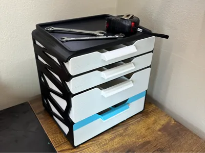 Large Desktop Storage Organizer with Drawers