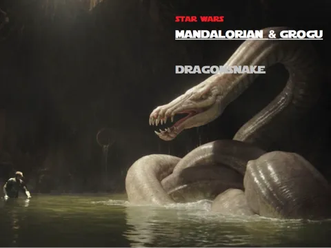 Adorno temático: Dragon Snake "Mandalorian & Grogu" Star Wars — referencia de MakerWorld
