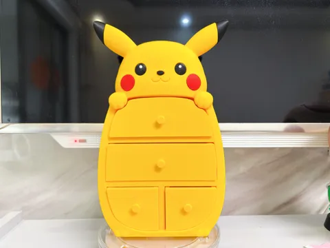 Modelo para impresión 3D: 宝可梦皮卡丘迷你储物柜抽屉 — referencia de MakerWorld