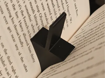 Page holder/divider - without creasing the spine