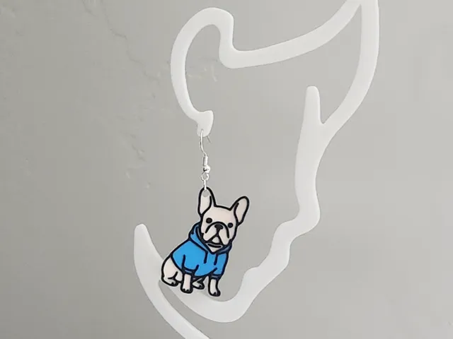 French Bulldog Hoodie Earrings