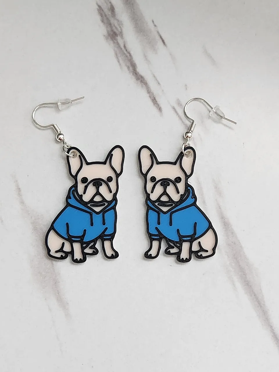 French Bulldog Hoodie Earrings view 3