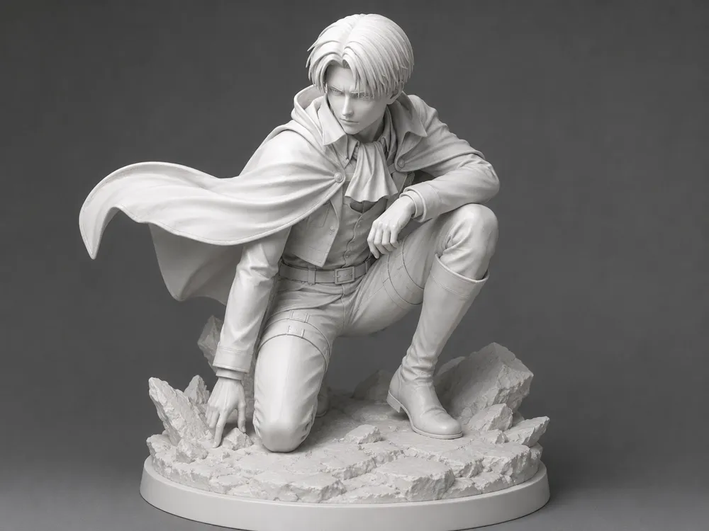 Figura decorativa: Levi Figure Attack on TItan|Shingeki no Kyojin. Referencia del modelo original.