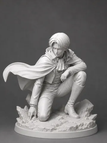 Figura decorativa: Levi Figure Attack on TItan|Shingeki no Kyojin — vista de referencia 2
