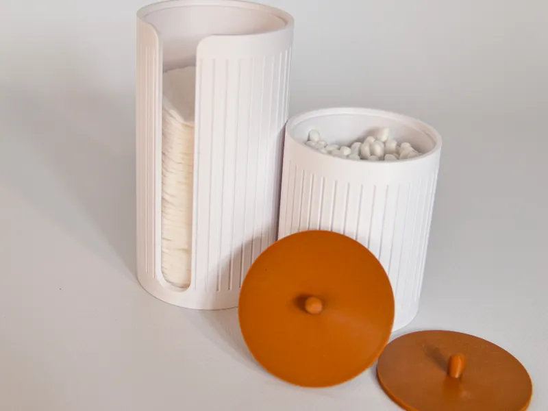 Minimal Cotton Pad & Swab Holder
