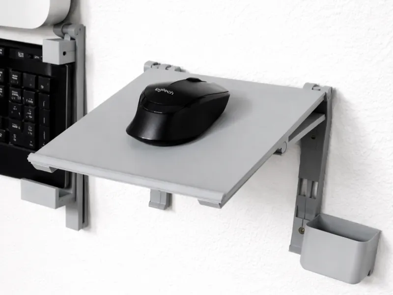 Retractable mouse wall mount