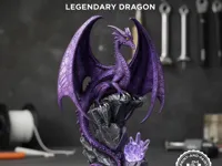 Dragon de cristal légendaire à peindre — photo 1