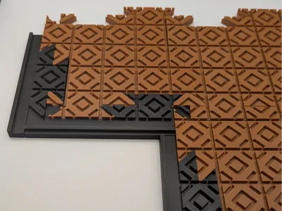 Edge Pieces for Modular DND Board