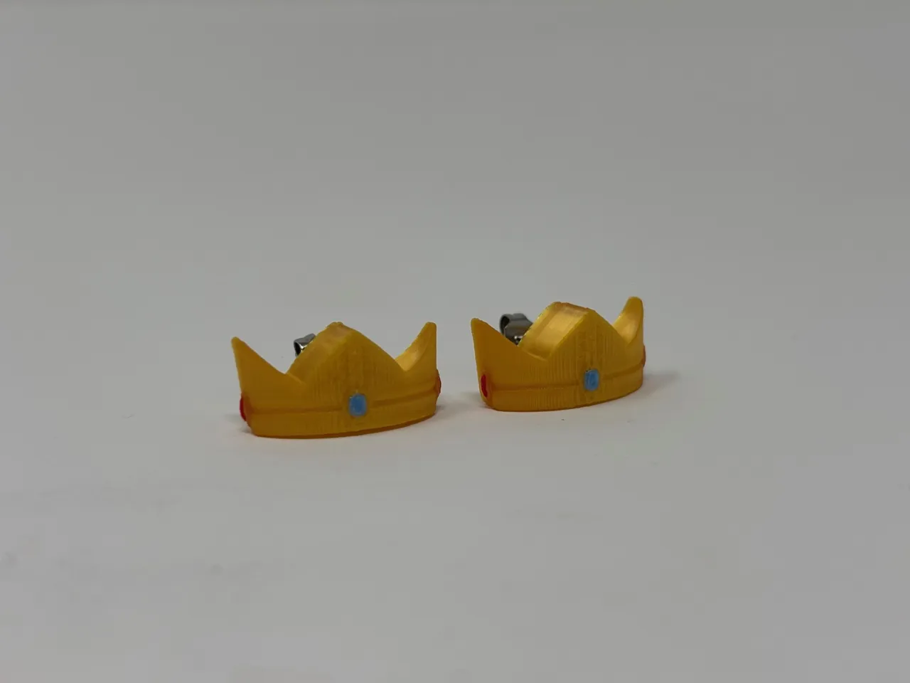 Princess Peach Crown Earrings view 2