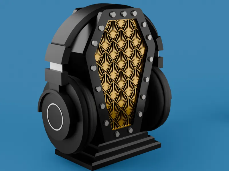 Coffin Headphone Stand