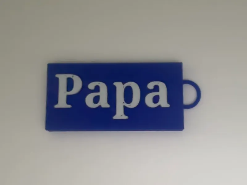 Papa Keychain