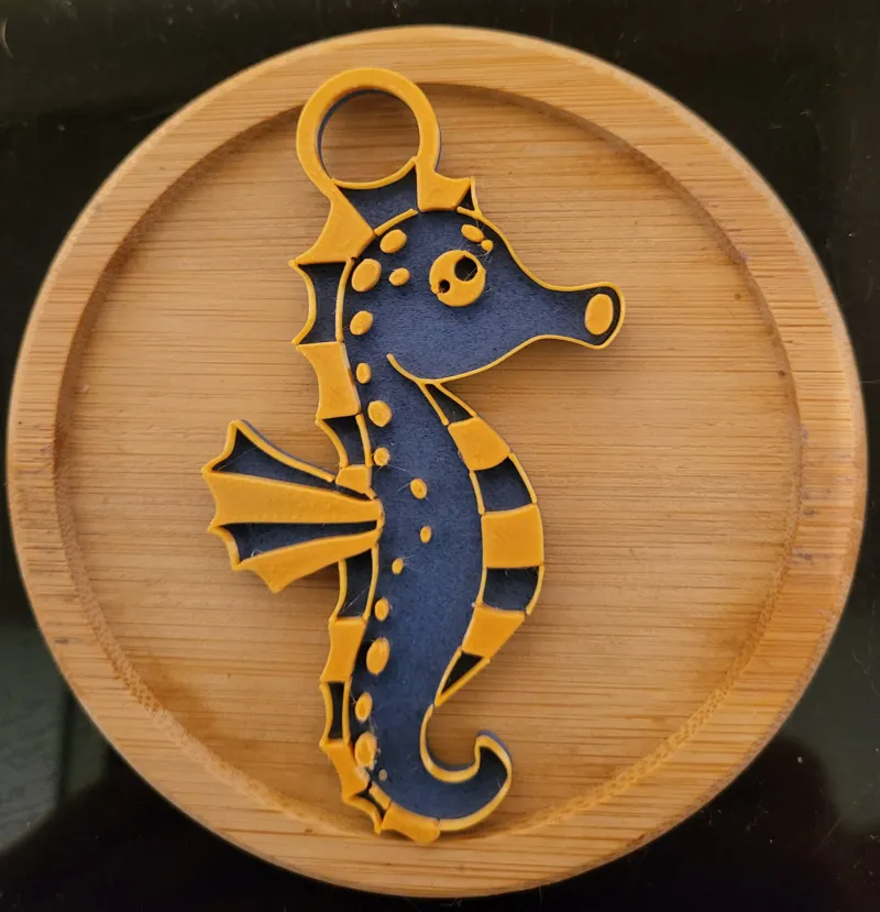 Seahorse Keychain