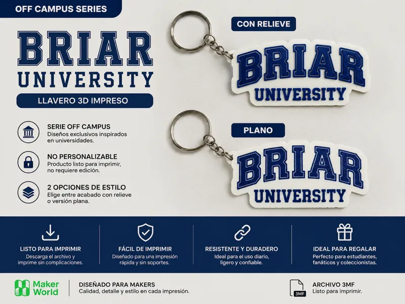 Llavero Briar University – Serie Off Campus