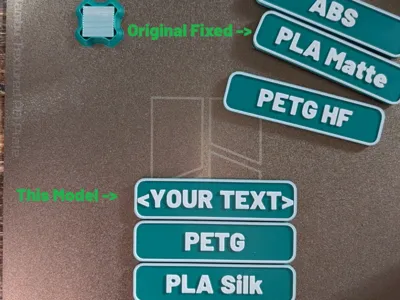Editable Filament Storage Container Labels