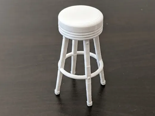 Accesorio de taller: Retro Bar Stool. Referencia del modelo original.
