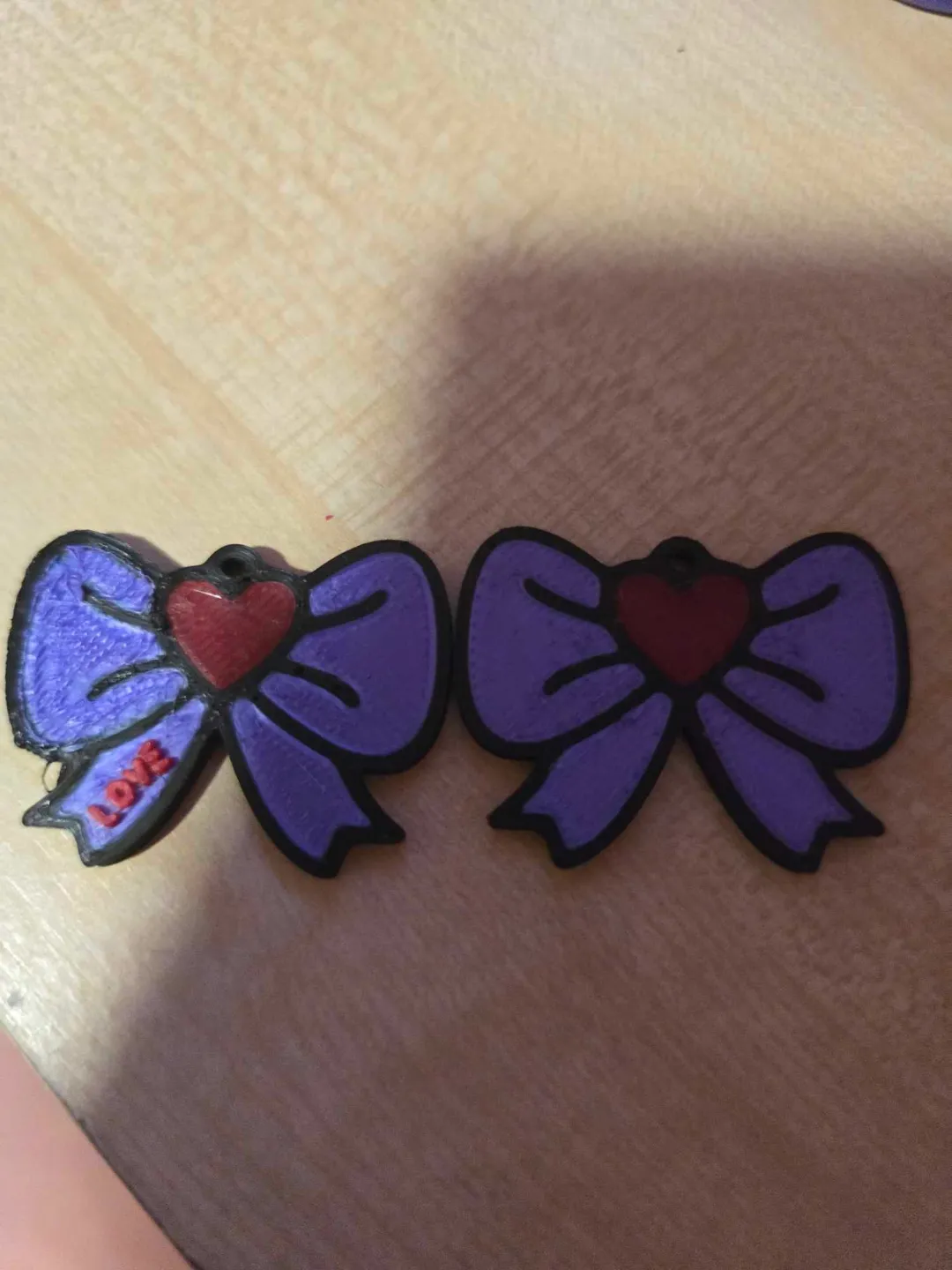 Valentine earrings Love view 4