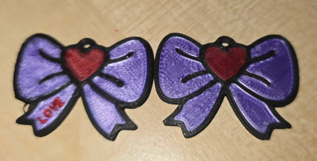 Valentine earrings Love view 2