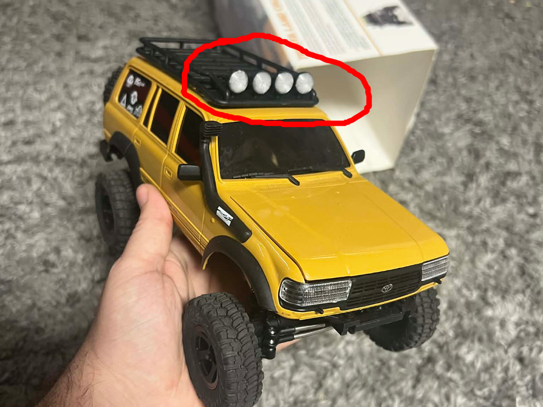 LED lens Cover for RC Cars 
