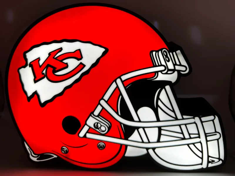 Kansas City Chiefs Helmet Lightbox