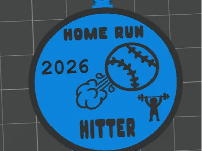 Homerun Hitter 2026 Keychain