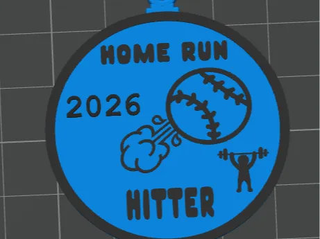 Homerun Hitter 2026 Keychain