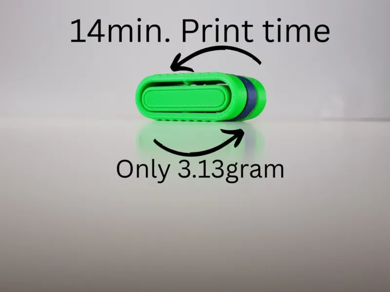 Air Loop mini fidget/14min. Print/Only 3.13gram