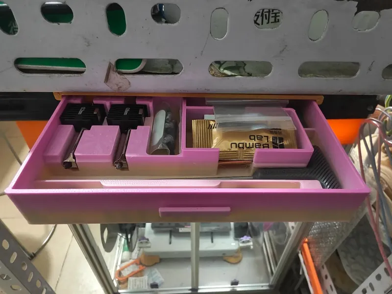 A1/A1mini工具喷头抽屉式收纳盒V1