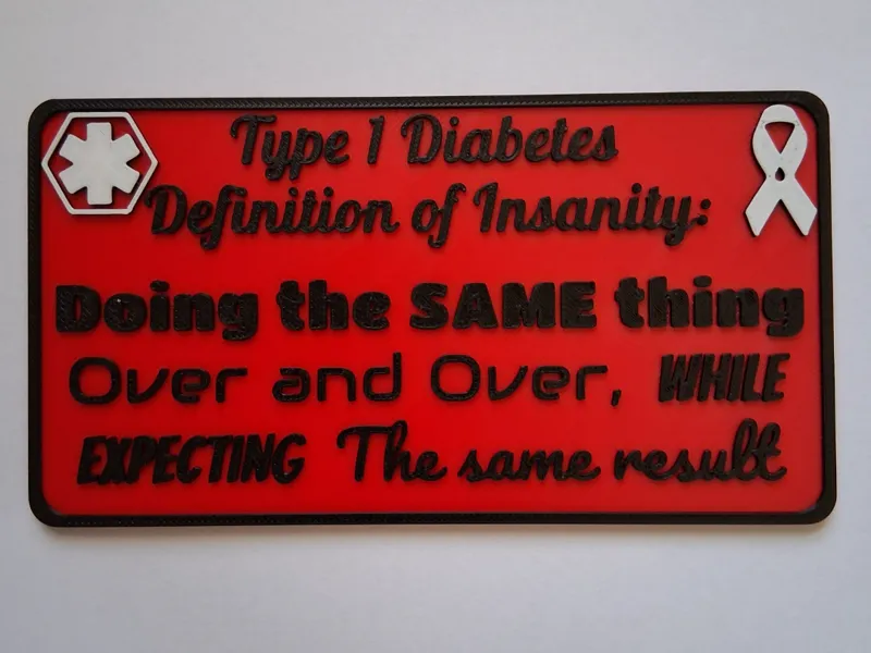 Type 1 diabetes coaster // Diabetes Decoration