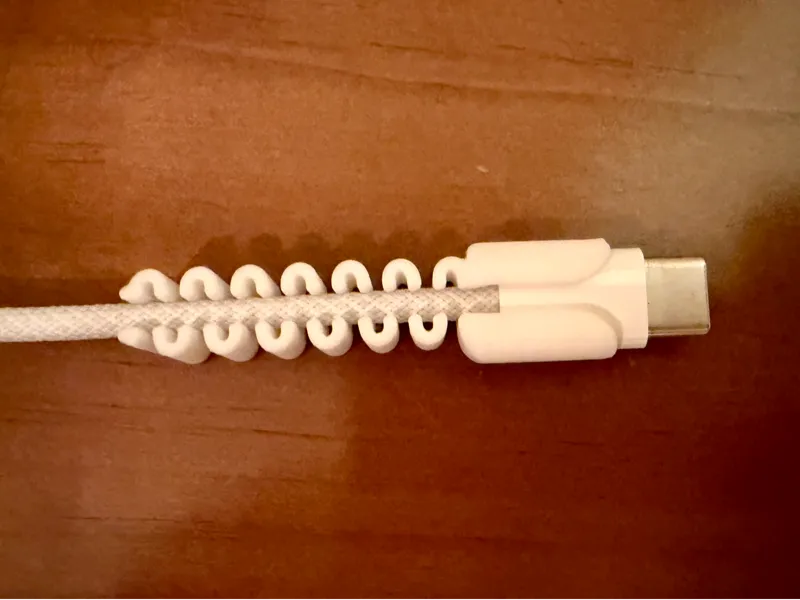 Cable protector for USB-C of Apple puck