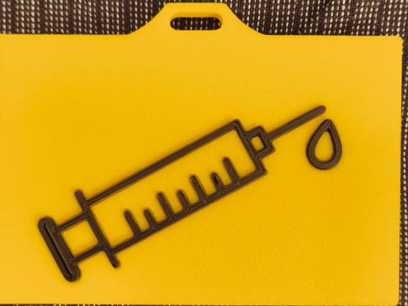 Badge holder for nurse-medics